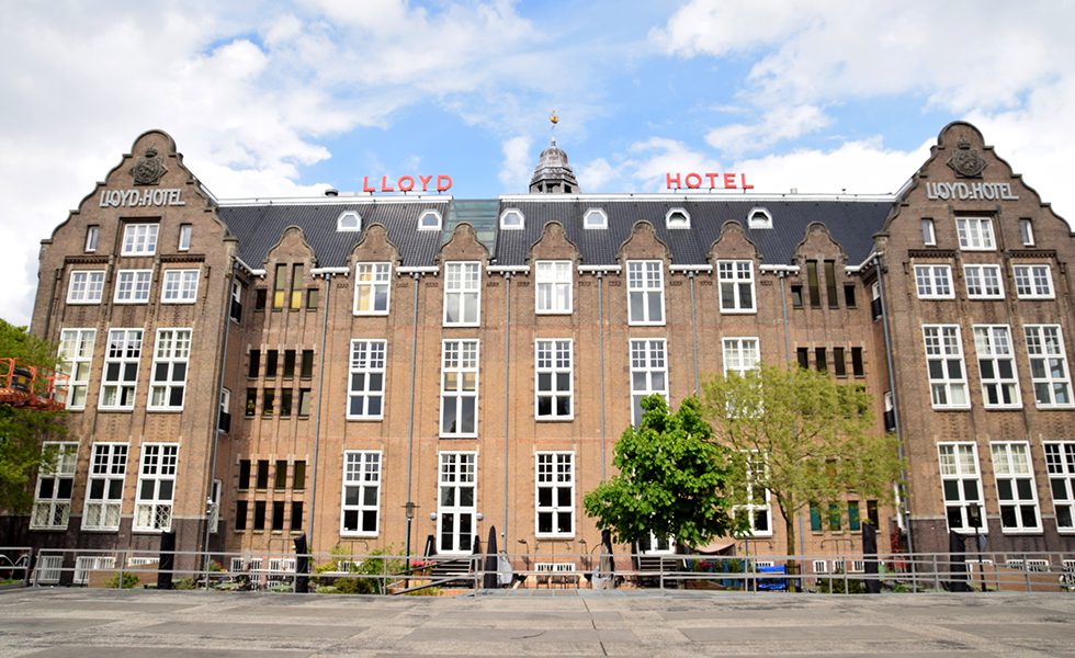 アムステルダムのLloyd Hotel。市の重要文化財にも指定されている歴史ある建物。