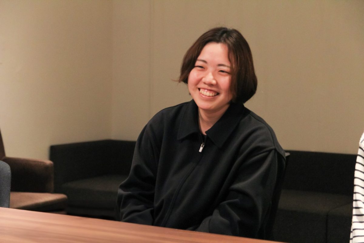 中学校での美術の非常勤講師も3年目となる田中萌さん。「学芸大に入ったらいろんな人がいました（笑）」