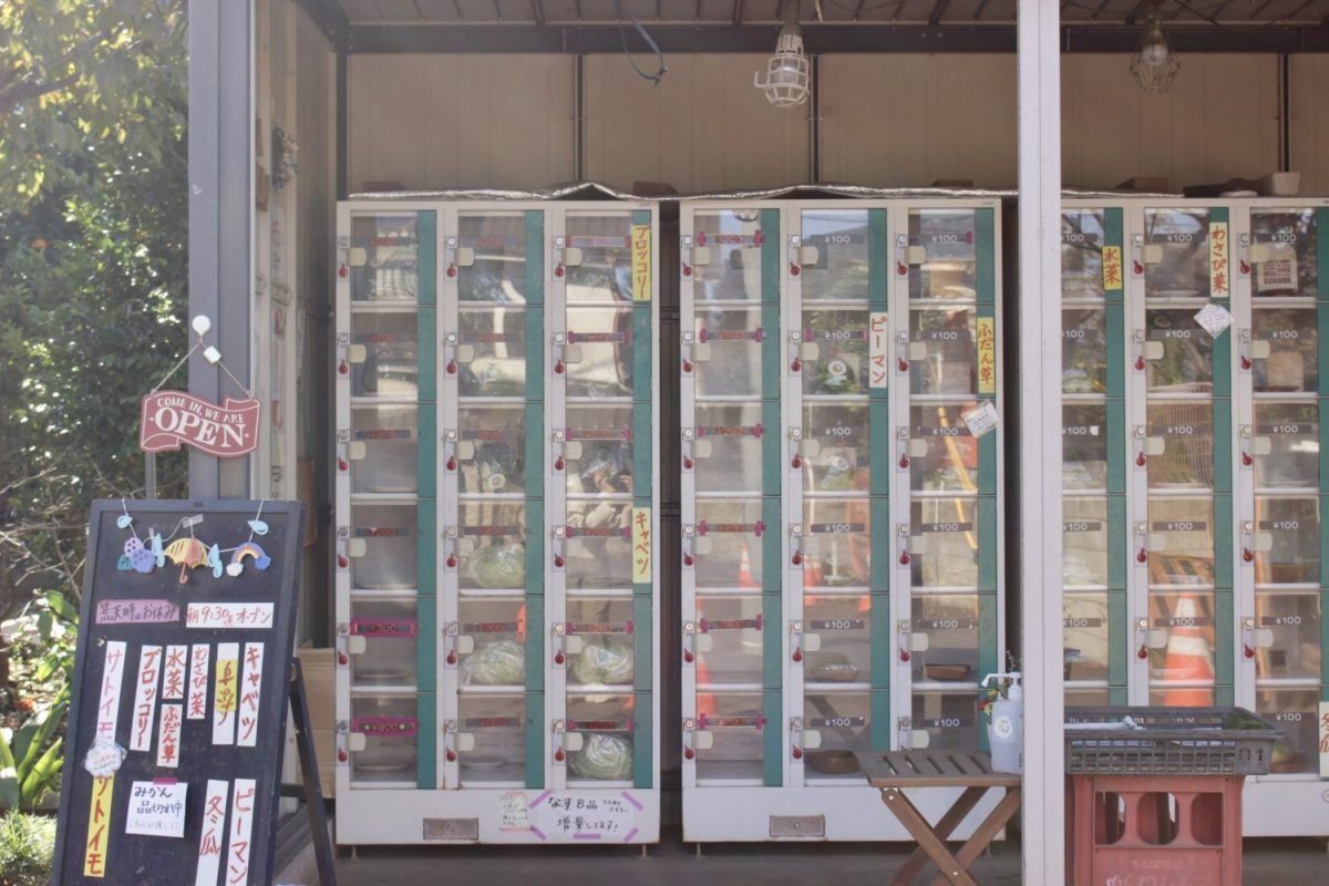 新田農園の直売所。新田ブランドとして地域の人からも大人気。大玉トマトは夏には朝から行列ができるほど